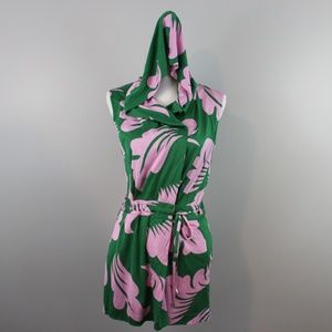 Diane Von Furstenberg Silk Floral Romper Jumpsuit